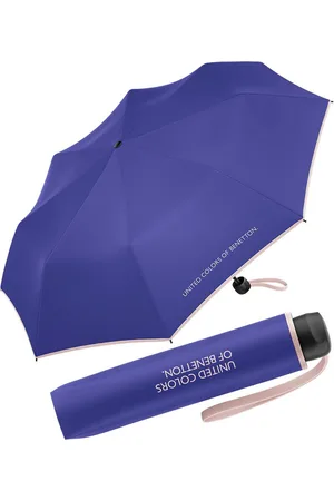 Benetton Taschenregenschirm Super Mini FS 2024 - purple opulence, leuchtende Modefarben mit kontrastreichem Saum - Verkäufer: RS-Versand