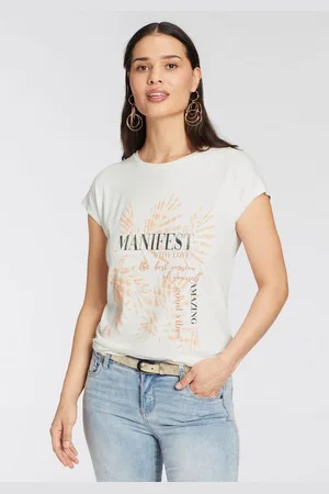 Laura Scott T-Shirt mit modernem Frontprint