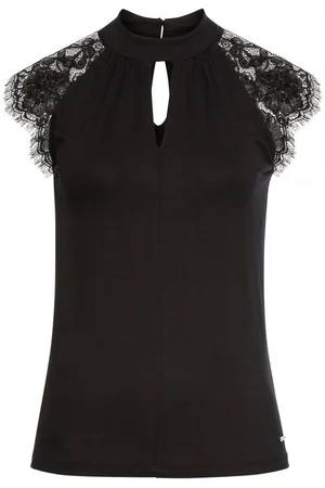 Laura Scott T-Shirt mit eleganten Spitzenärmeln