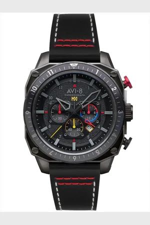 Avi-8 Quarzuhr AV-4100-04 Herrenuhr Hawker Hunter Dual Time Chronograph 43mm 5A AV-4100-04 Herrenuhr Hawker Hunter Dual Time Chronograph 43mm 5ATM - Verkäufer: Timeshop24