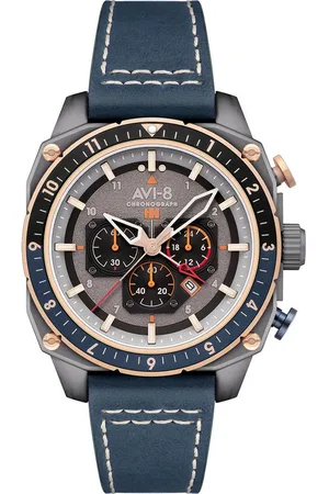 Avi-8 Quarzuhr AV-4100-07 Herrenuhr Hawker Hunter Dual Time Chronograph 43mm 5A AV-4100-07 Herrenuhr Hawker Hunter Dual Time Chronograph 43mm 5ATM - Verkäufer: Timeshop24