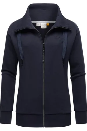 Ragwear Sweatjacke Shocky sportliche Damen Zip-Hoodie mit Kordeln