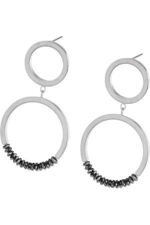 ERNSTES Paar Ohrstecker Ohrringe matt / polliert mit facettiertem Hämatit E683 - Verkäufer: Schmuck-Uhren-Trends