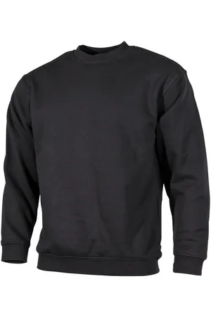 MFH Sweatshirt Sweatshirt m. verstärktem Hals 340 g/m², schwarz - Verkäufer: Looping-Lu
