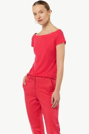 Comma, Langarmbody Schulterfreies Shirt aus Baumwoll-Mix - Verkäufer: s.Oliver