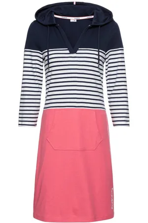 KangaROOS Jerseykleid kurzes Kleid, lässiger, casual Look, aus Rippstrickstoff