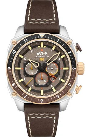 Avi-8 Quarzuhr AV-4100-05 Herrenuhr Hawker Hunter Dual Time Chronograph 43mm 5A AV-4100-05 Herrenuhr Hawker Hunter Dual Time Chronograph 43mm 5ATM - Verkäufer: Timeshop24