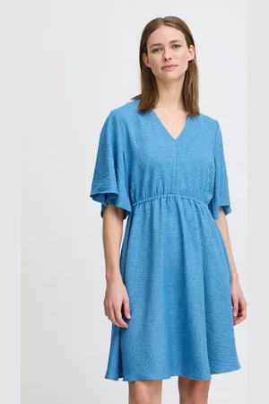 B YOUNG A-Linien-Kleid BYGAIYA Klassisches Kleid mit V-Ausschnitt - Verkäufer: meinemarkenmode