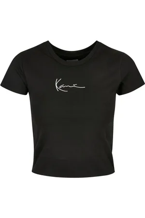 Karl Kani T-Shirt Damen KKWQ22002BLK SMALL SIGNATURE SHORT TEE BLK (1-tlg)