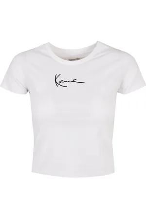 Karl Kani T-Shirt Damen KKWQ22002WHT KK Small Signature Short Tee (1-tlg)