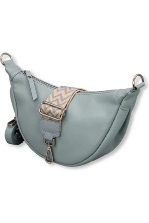 Adel Bags Schultertasche DIANA Halbmond Tasche Leder, Umhängetasche für Damen, Gürteltaschen, echt Leder, Made in Italy - Verkäufer: