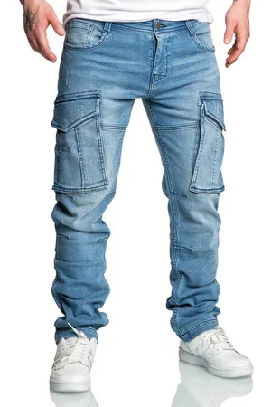 amaci Cargojeans LINNDALE Sweathose im Denim Look Herren Sweathose in Stretch Denim Jeans - Verkäufer: