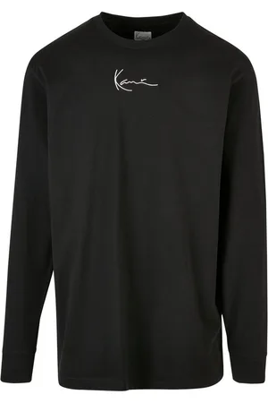 Karl Kani Longsleeve Herren KKMQ22002BLK SMALL SIGNATURE L/S BLK (1-tlg)