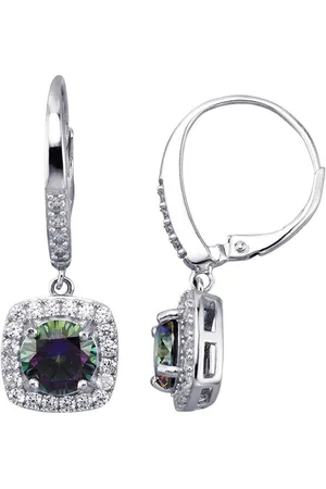 Firetti Paar Ohrhänger Schmuck Geschenk Silber 925 Ohrschmuck Ohrringe Kissenform, mit Zirkonia (synth)