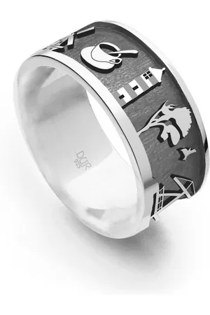 DUR Fingerring Schmuck: Ring "Ostfriesland dunkel", 925er Sterlingsilber, dunkel - Verkäufer: Strandsandschmuck