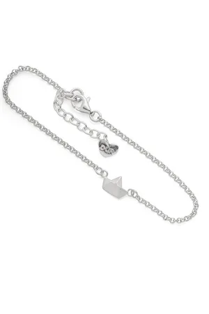 DUR Armband Schmuck: Armband, Erbsarmband "Boot", 925er Sterlingsilber, matt - Verkäufer: Strandsandschmuck
