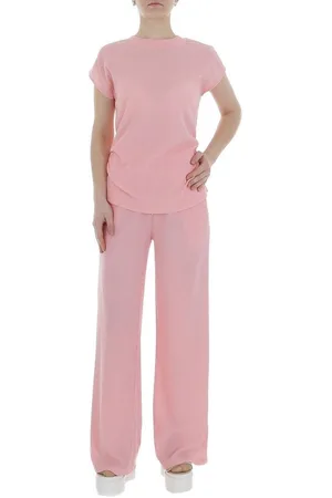 Ital-Design Freizeitanzug Damen Elegant Marlene-Hose (86365136), Stretch Zweiteiler in - Verkäufer: