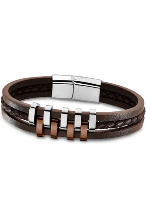 Lotus Edelstahlarmband Armband silber braun (Armband), Armbänder für Herren Edelstahl (Stainless Steel) - Verkäufer: Fit4Style Silberschmuck - IMPPAC