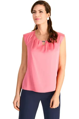 Hermann Lange Shirttop mit Detail am Ausschnitt