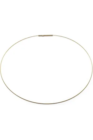DUR Kette ohne Anhänger Schmuck: Kette "Omega" Elastic 0,8 mm, vergoldet, K3021 - Verkäufer: Strandsandschmuck