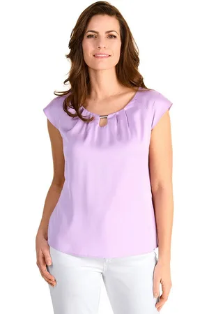 Hermann Lange Shirttop mit Detail am Ausschnitt
