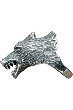 Kiss of Leather Fingerring RING WOLFSKOPF, GR. 55-70 (EDWO) - EDELSTAHL - Verkäufer: