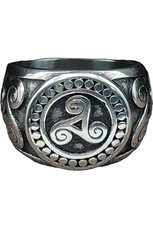 Kiss of Leather Fingerring RING TRISKELE, GR. 55-70 (EDTR) - EDELSTAHL - Verkäufer: