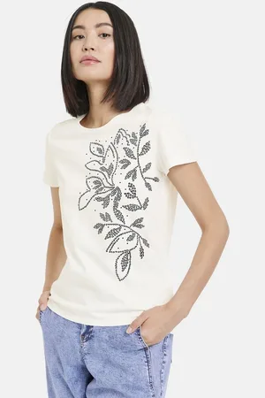 Taifun Kurzarmshirt Baumwoll-T-Shirt mit platziertem Print - Verkäufer: E-Gerry Weber Digital GmbH