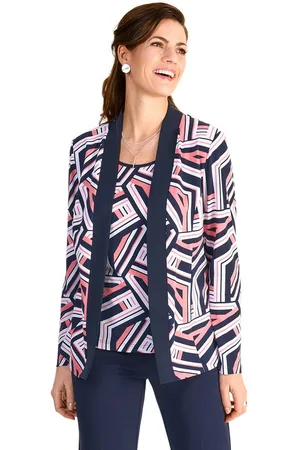 Hermann Lange 2-in-1-Langarmshirt mit Grafik-Muster