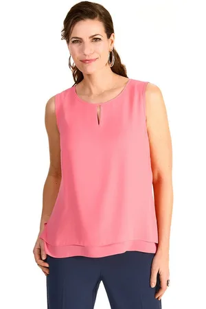 Hermann Lange Shirttop halbtransparent, im 2-Lagen-Look