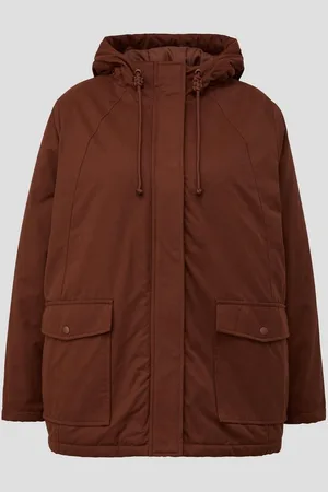 QS by s.Oliver Outdoorjacke Kurzer Parka aus Baumwollmix Teilungsnähte - Verkäufer: s.Oliver