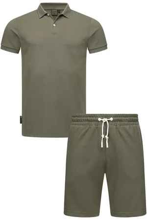 Ragwear Poloshirt Set Porpi (2-tlg) Modisches Herren Set aus Hemd und kurzer Hose