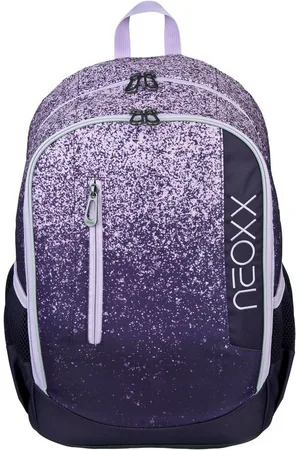 NEOXX Schulrucksack Flow, Glitterally perfect, teilweise aus recyceltem Material