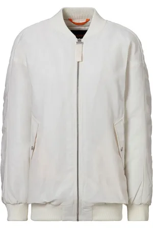 HUGO BOSS Bomberjacke C_Piromba mit Strickbündchenkragen