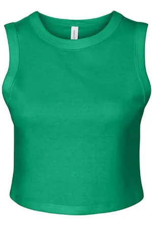 Bella + Canvas Tanktop Women´s Micro Rib Muscle Crop Tank Damen Top - Verkäufer: Rexlander