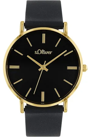 QS by s.Oliver Quarzuhr 2038373, Armbanduhr, Damenuhr, analog, Silikonarmband