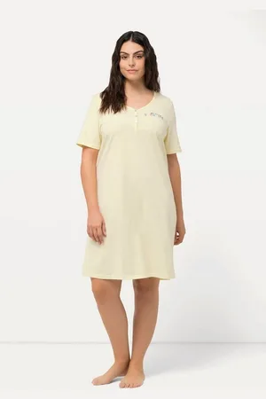 Ulla Popken Bigshirt Bigshirts 2er-Pack Pfirsich Rundhals/ Henley - Verkäufer: Popken Fashion Group
