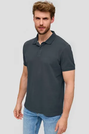 QS by s.Oliver Kurzarmshirt Poloshirt aus Baumwollpiqué Logo - Verkäufer: