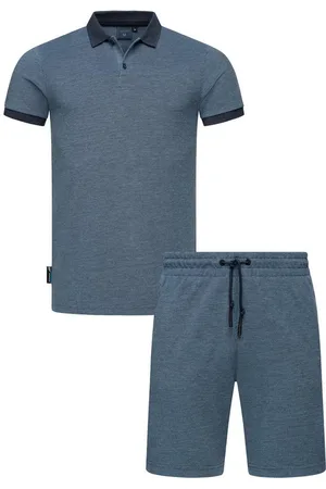 Ragwear Poloshirt Set Porpi (2-tlg) Modisches Herren Set aus Hemd und kurzer Hose