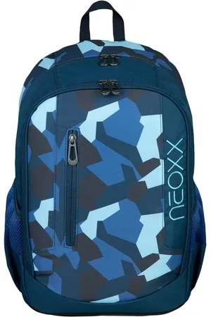 NEOXX Schulrucksack Flow, Camo Nation, teilweise aus recyceltem Material