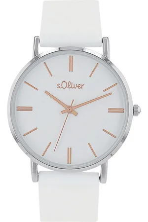 QS by s.Oliver Quarzuhr 2038372, Armbanduhr, Damenuhr, analog, Silikonarmband