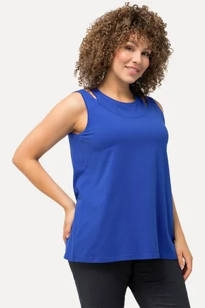 Ulla Popken Longtop Top 2-in-1-Optik Rundhals ärmellos - Verkäufer: Popken Fashion Group