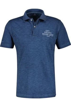 Lerros Poloshirt Poloshirt mit Brustprint
