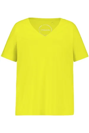 Samoon Kurzarmshirt V-Shirt aus Bio-Baumwolle - Verkäufer: E-Gerry Weber Digital GmbH