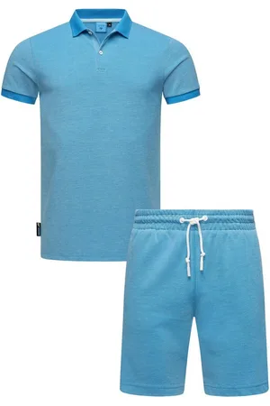 Ragwear Poloshirt Set Porpi (2-tlg) Modisches Herren Set aus Hemd und kurzer Hose