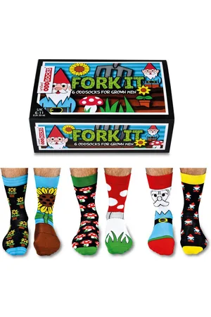 United Oddsocks Freizeitsocken Verrückte Socken Oddsocks Fork It für Männer im 6er Set - Verkäufer: trendaffe