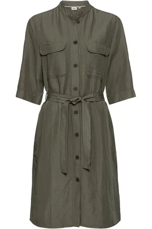 Camel Active Maxikleid mit Stehkragen Markenlabel - Verkäufer: