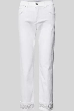 Angels Slim-fit-Jeans CICI CROP WORD white - Verkäufer: Lieblingsstücke