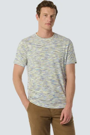 No Excess T-Shirt mit melierten Streifen