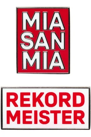 FC BAYERN Button Pin Rekordmeister & Mia san mia - Verkäufer: 247Group GmbH